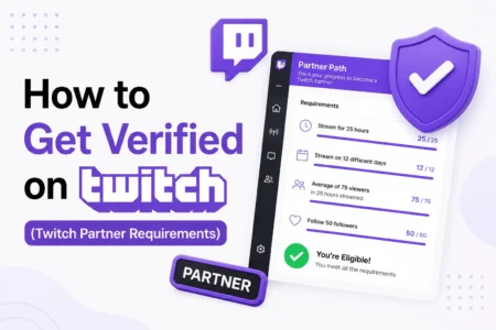 how to get verified on twitch