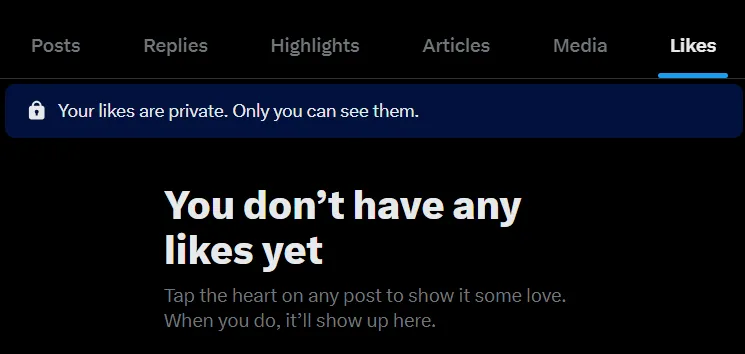 how to hide likes on twitter x 2