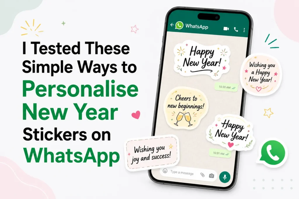 I Tested These Simple Ways to Personalise New Year 2026 Stickers on WhatsApp how to personalise new year stickers on whatsapp