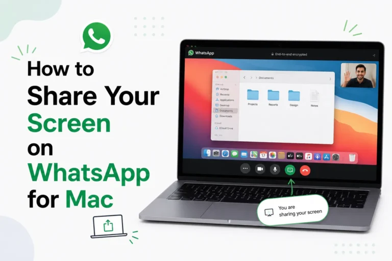 How to Share Your Screen on WhatsApp for Mac how to share screen on whatsapp mac