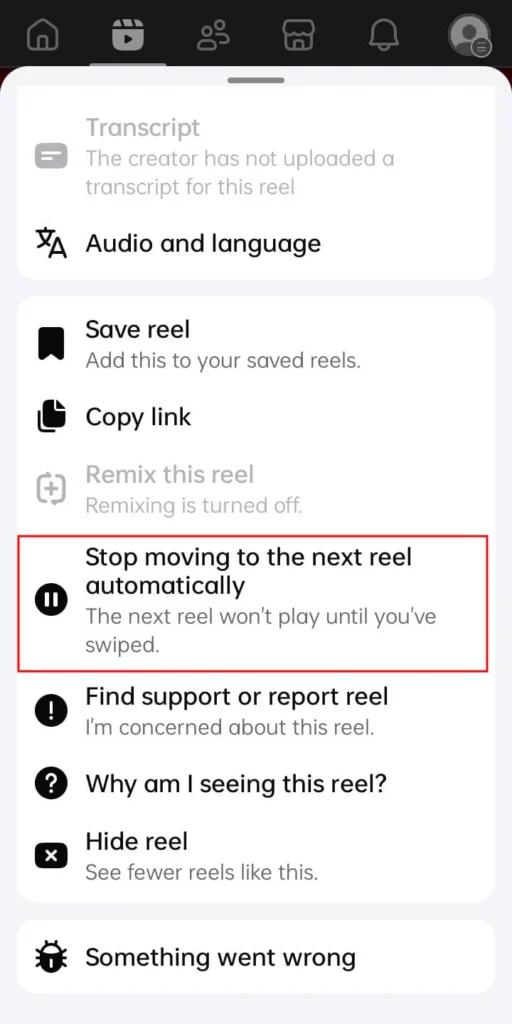 how to turn off autoplay on facebook 4