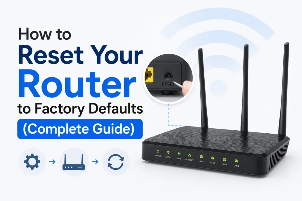 How to Reset Your Router to Factory Defaults (Complete Guide) reset your router to factory defaults