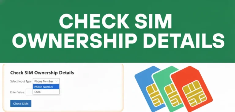 sim owner details online check by number in pakistan