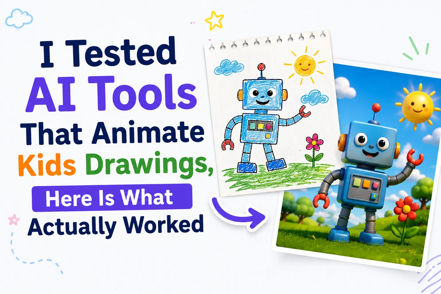 animate childrens drawings with ai how to
