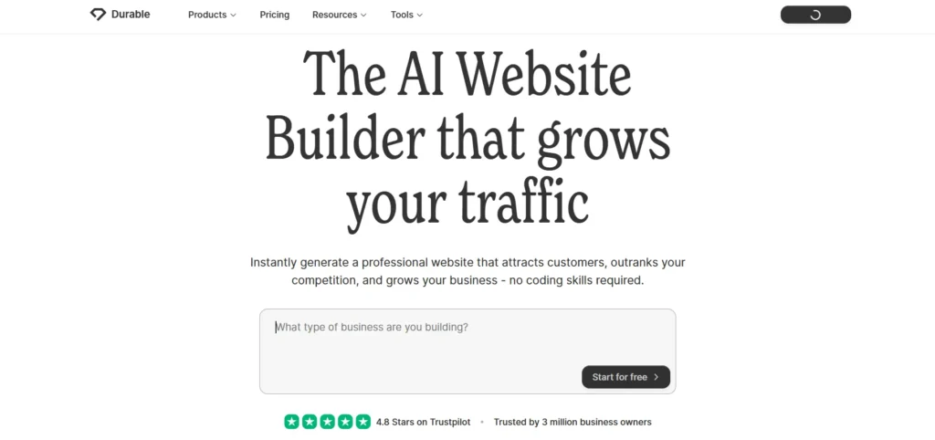 best ai website builders 2