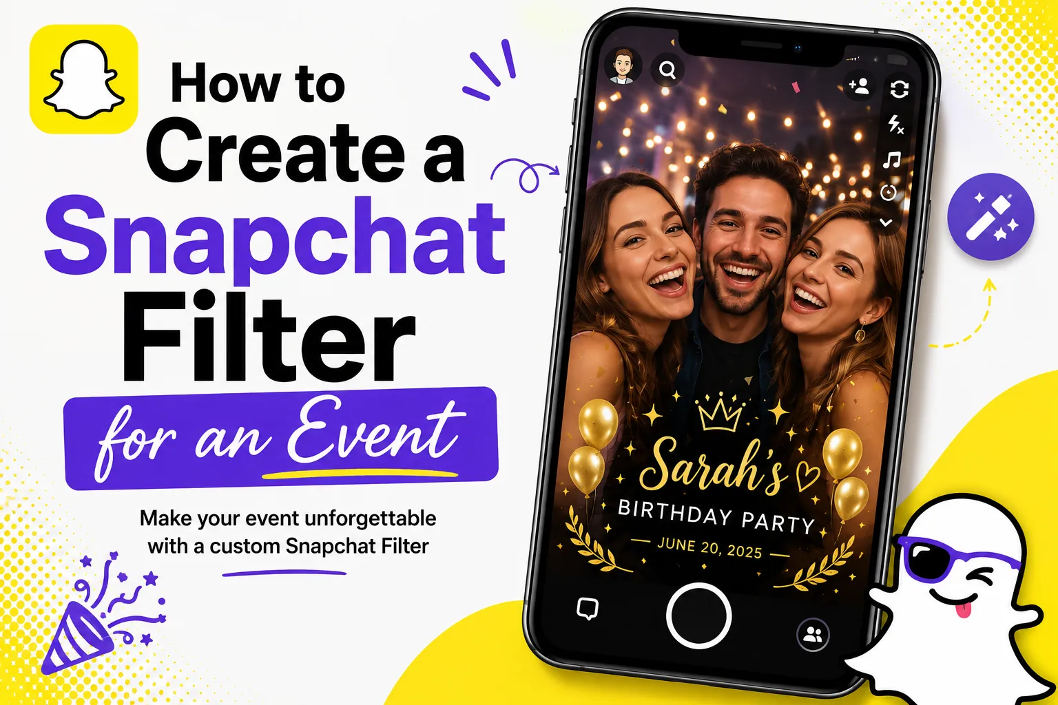 create snapchat filter for an event