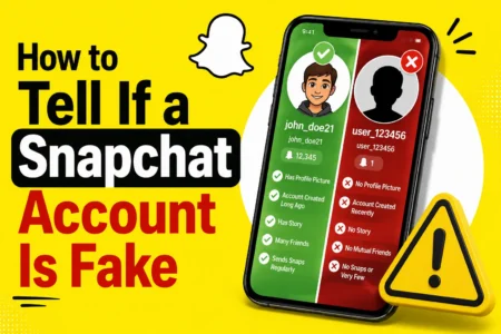 how to tell if a snapchat account is fake