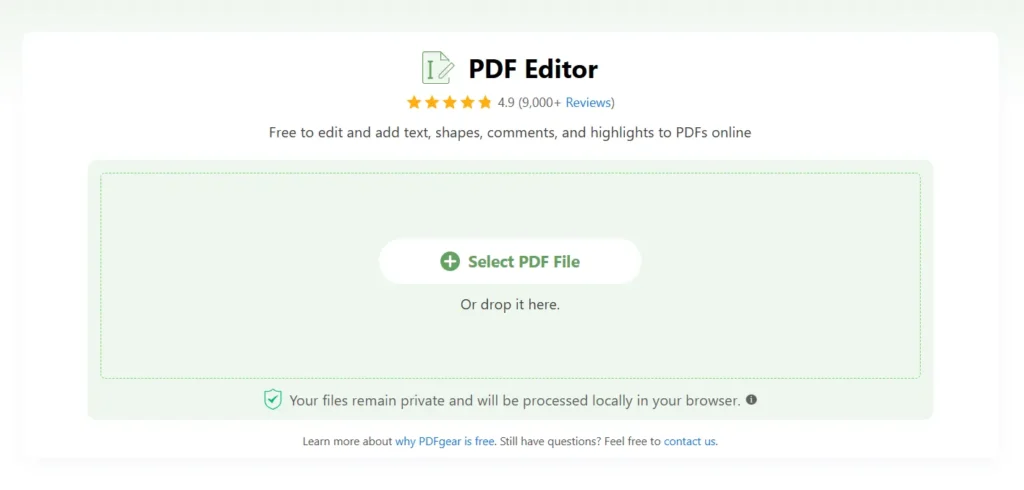 pdfgear free pdf editor