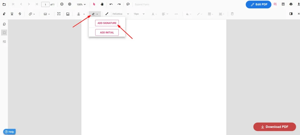 pdfgear pdf add signature