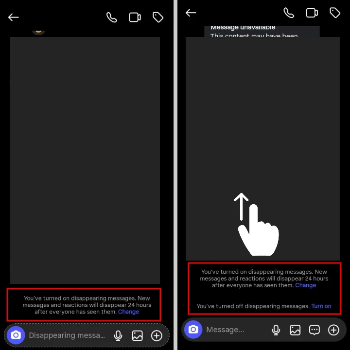 turn off disappearing messages instagram 1