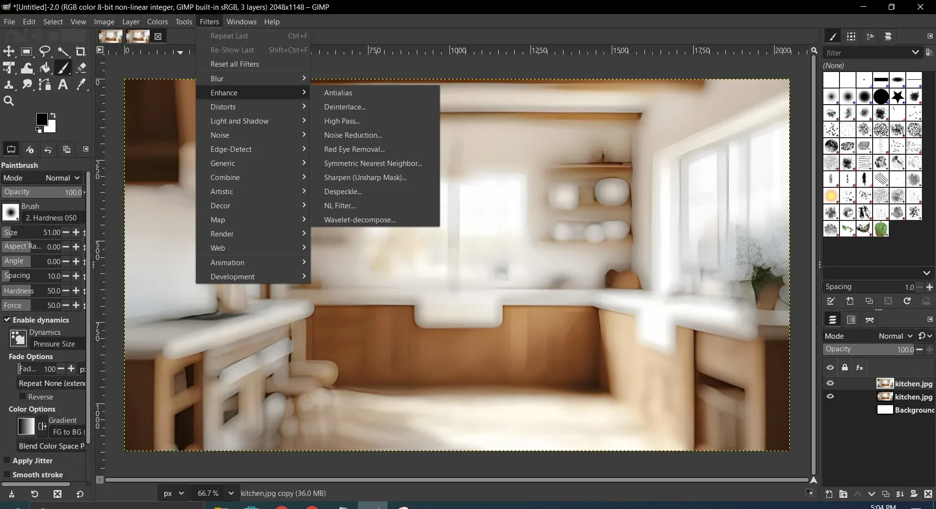 use gimp for free advanced editing 3