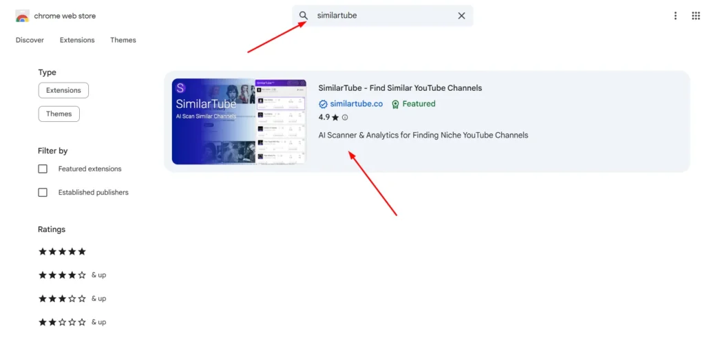 find similar youtube channels similartube ai 1