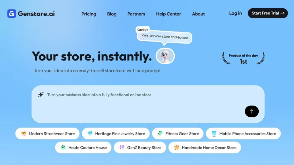 from idea to live store in minutes genstore launches ai native commerce with autonomous agent teams