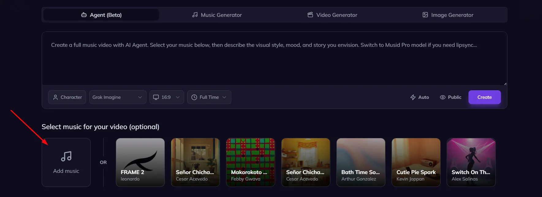generate music videos with musid ai 2