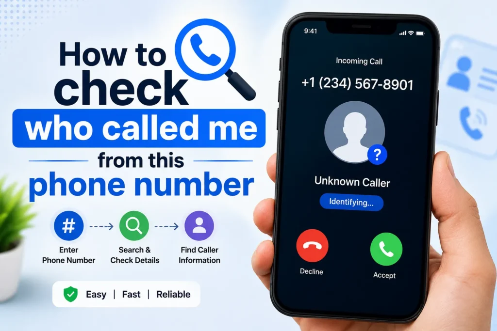 how to check who called me