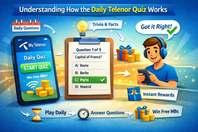 how to maximize your free internet rewards with the daily telenor quiz