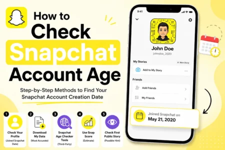how to check snapchat account age