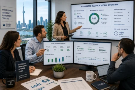 Meta Title, Meta Description, Image File Name, .pngAlt Text, Accounting firm using AI automation for reconciliation and client reporting