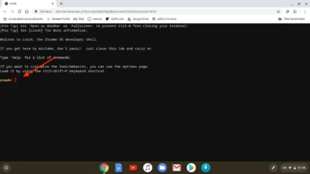 crosh commands in chromebook