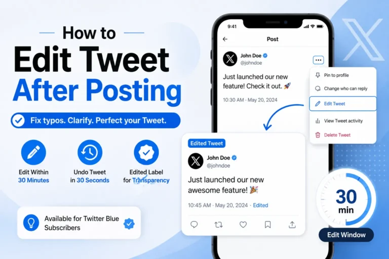 How to Edit Tweet After Posting edit tweet after posting
