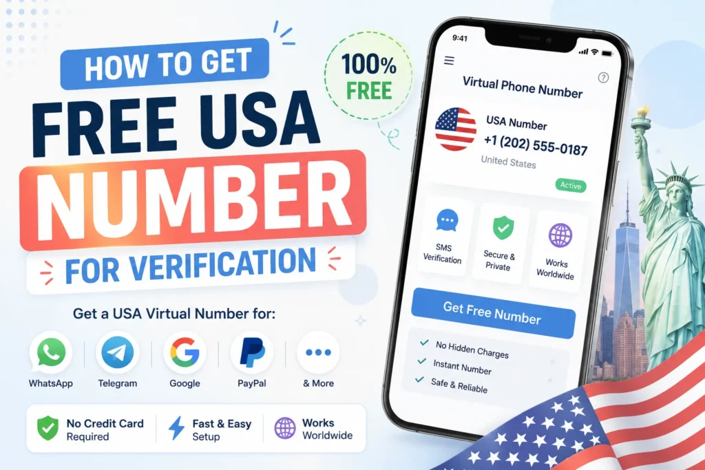 How to Get Free USA Number for Verification get free usa number