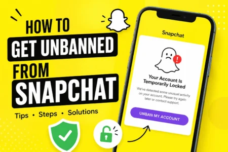 how to get unbanned from snapchat