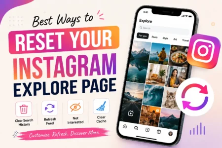how to reset instagram explore page
