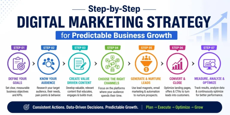 step by step digital marketing strategy for predictable business growth