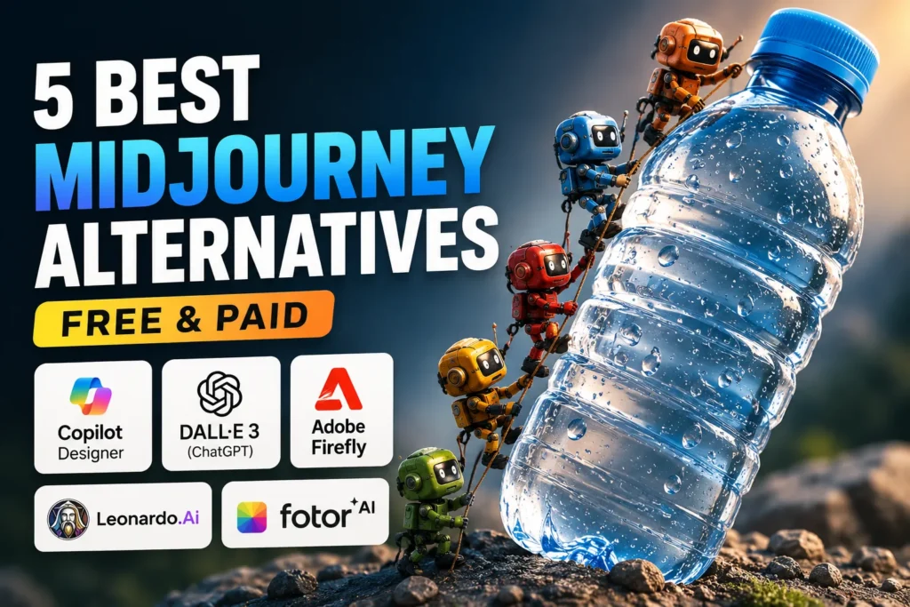 5 Best Midjourney Alternatives: Free and Paid Tools best midjourney alternatives ai image generators
