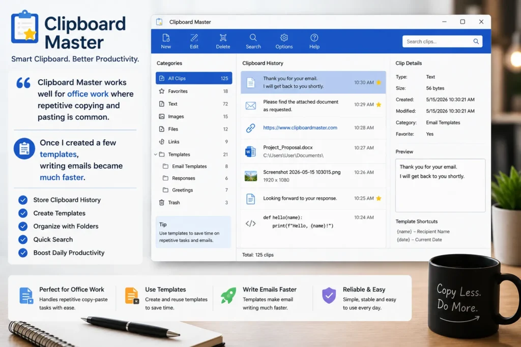clipboard master experience
