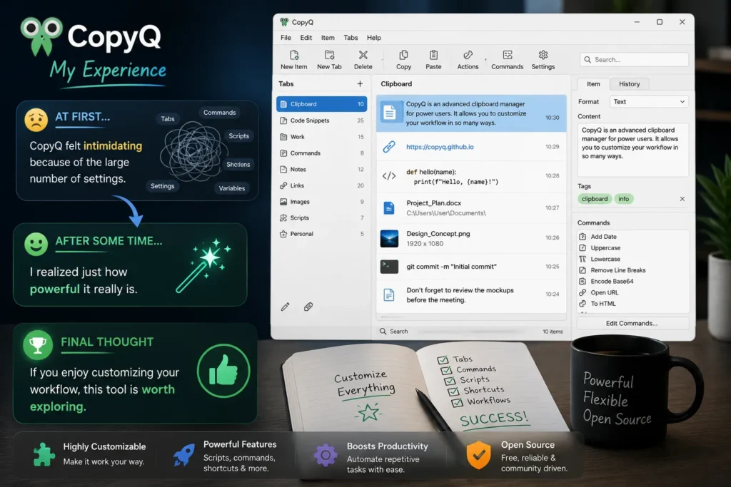 copyq experience