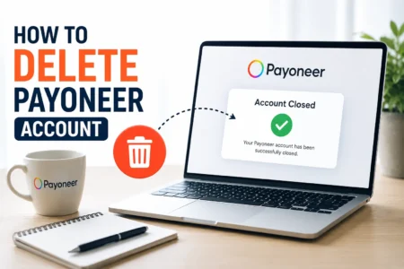how to delete payoneer account