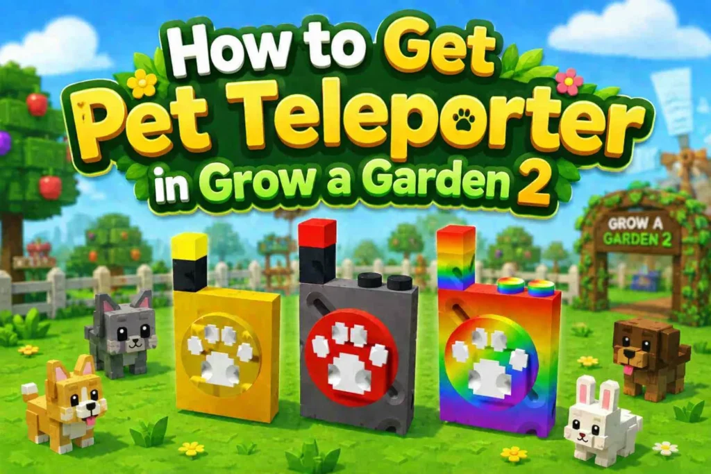 how to get pet teleporter in grow a garden 2