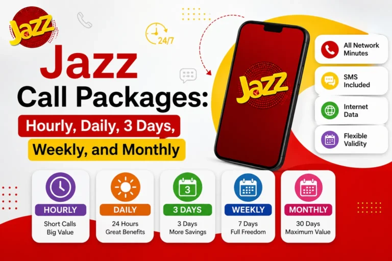 Jazz Call Packages: Hourly, Daily, 3 Days, Weekly, and Monthly jazz call packages