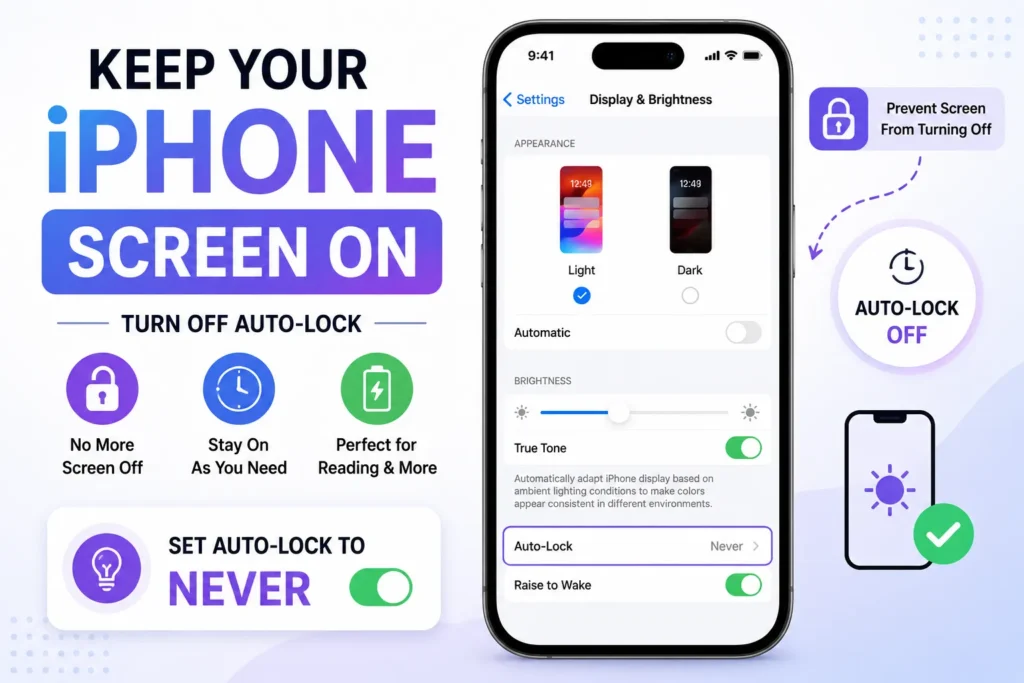 How to Stop iPhone Screen from Automatically Turning Off stop iphone screen from automatically turning off