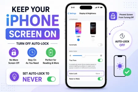 stop iphone screen from automatically turning off
