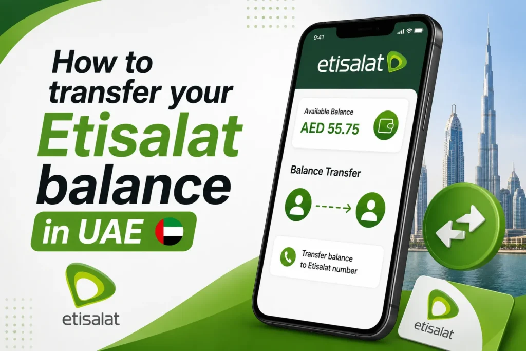 How to transfer your Etisalat balance in UAE transfer etisalat balance uae how to