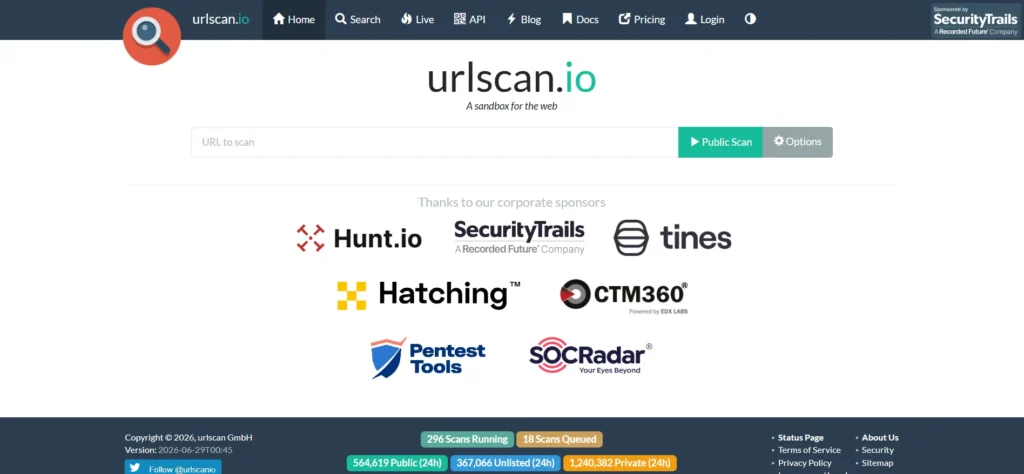 urlscan io