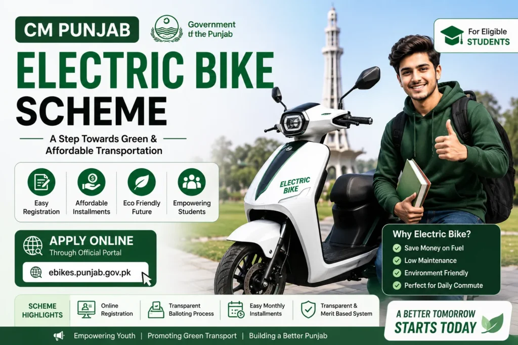 cm punjab electric bike scheme apply online
