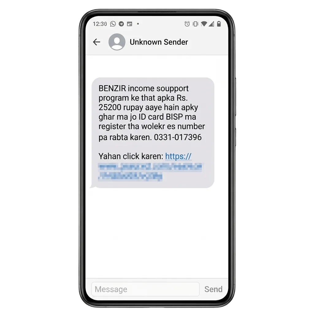 fake bisp payment message