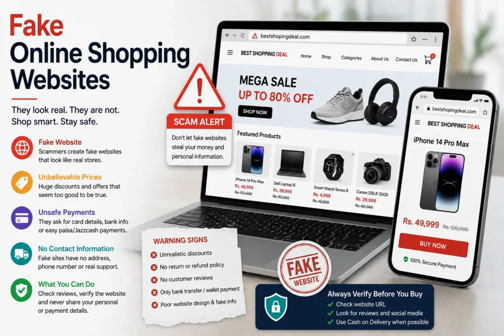 fake online shopping websites