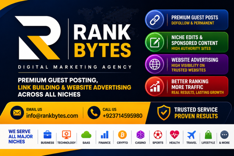 Rank Bytes – Affordable Guest Posting Packages with Powerful White Hat Link Building | info@rankbytes.com | +44 7882745150 image
