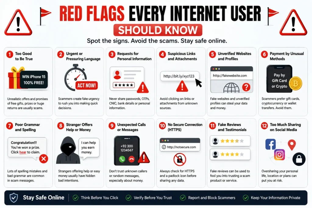 red flags every internet user should know