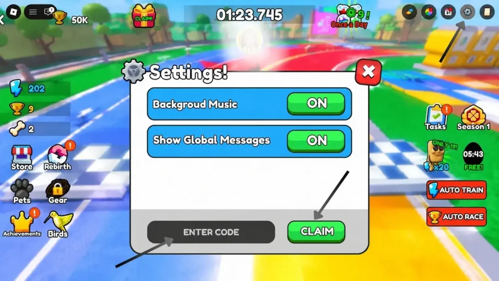 roblox dog race codes redeem