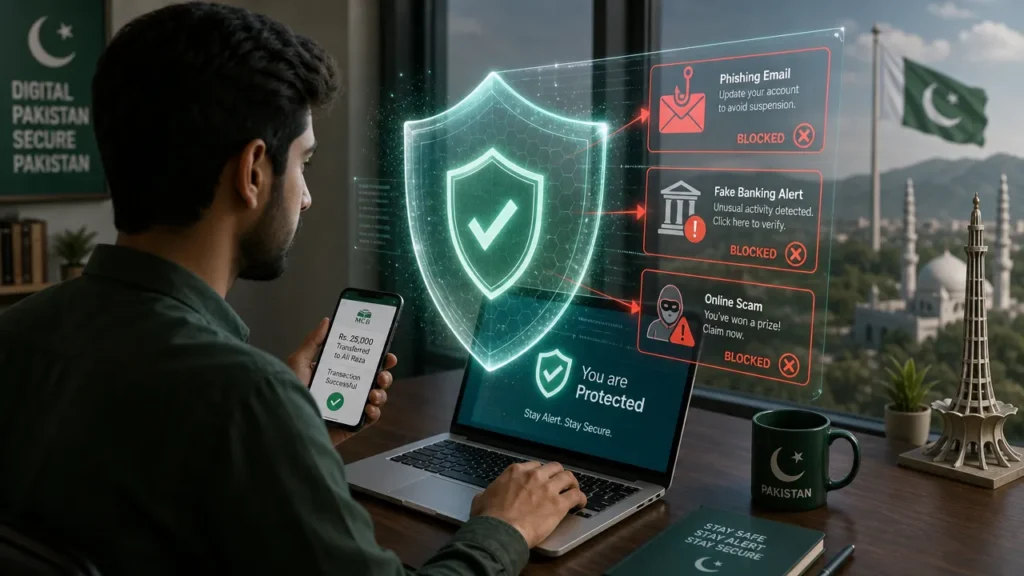 stay safe from online scams in pakistan