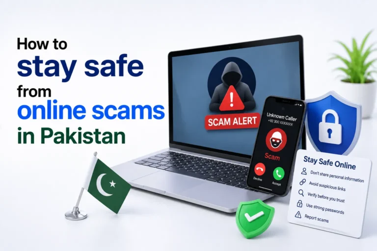 How to stay safe from online scams in Pakistan stay safe from online scams pakistan