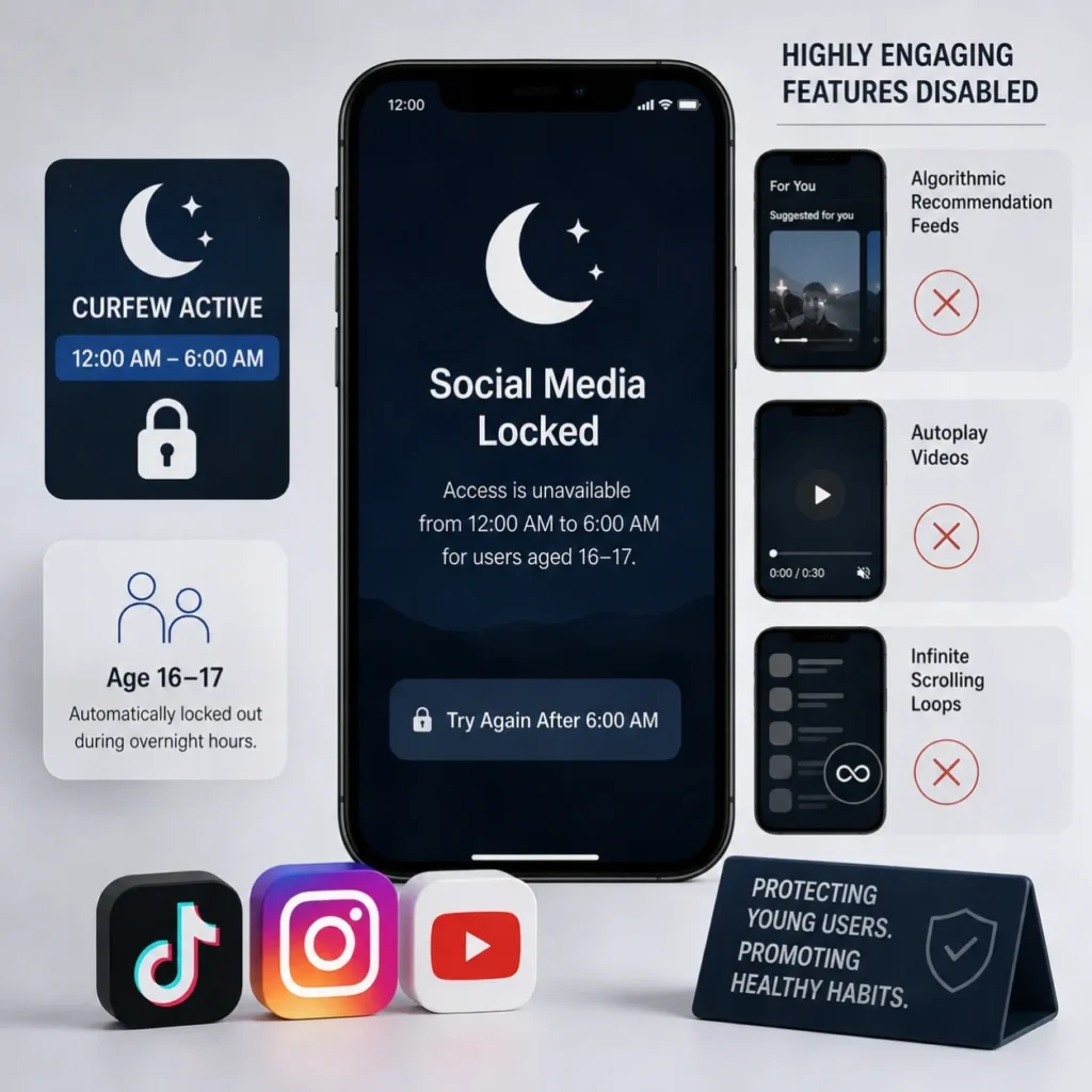 uk proposes midnight social media curfew older teens 1