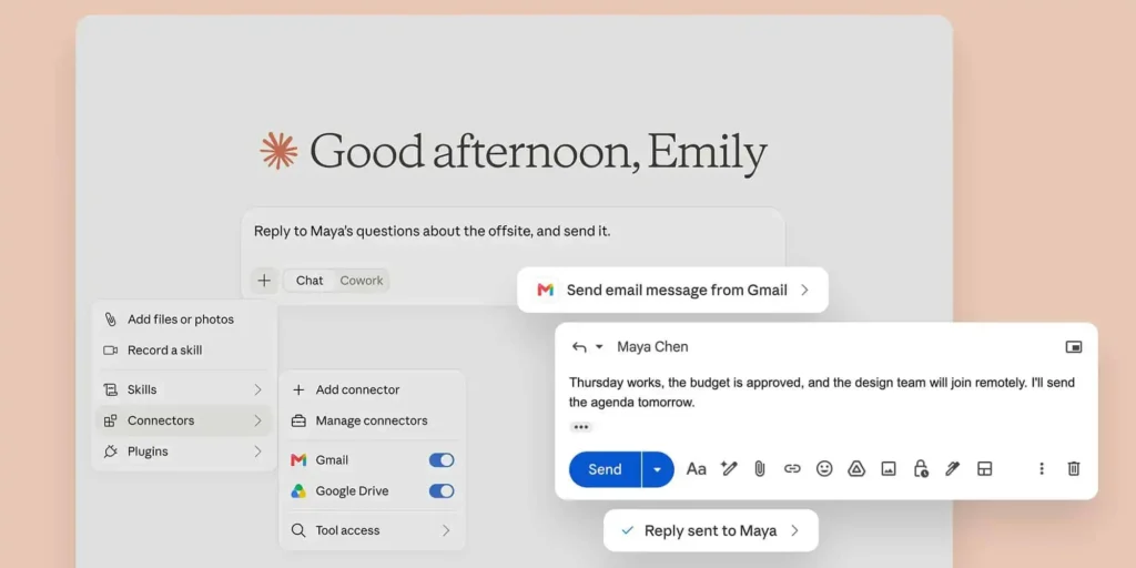 claude gmail integration now lets it send emails automatically