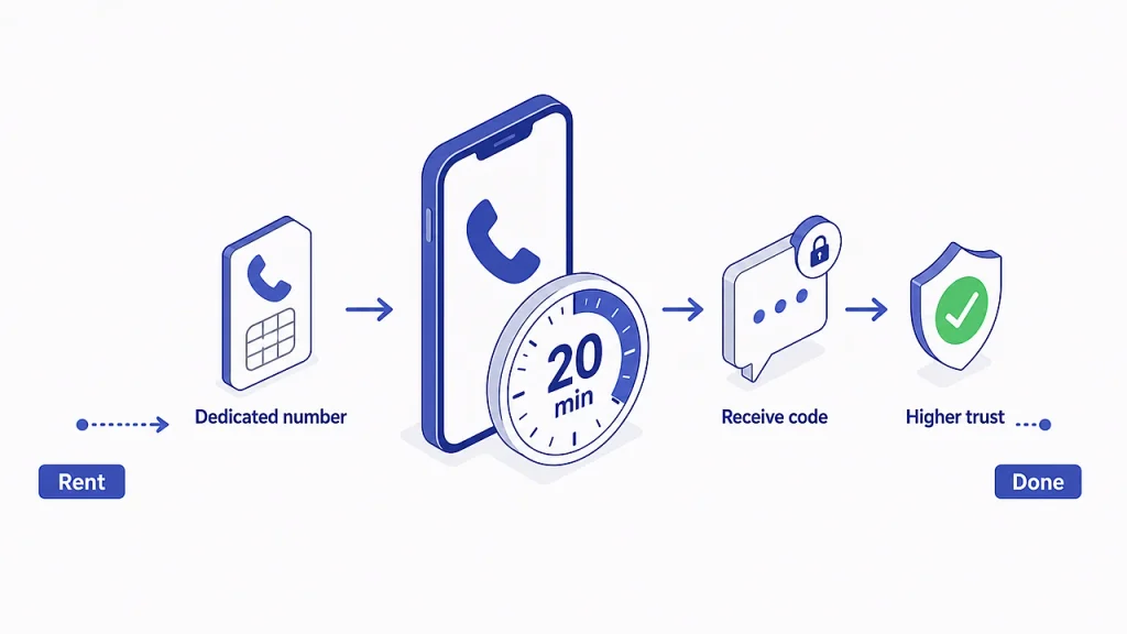 twenty minute number rental flow