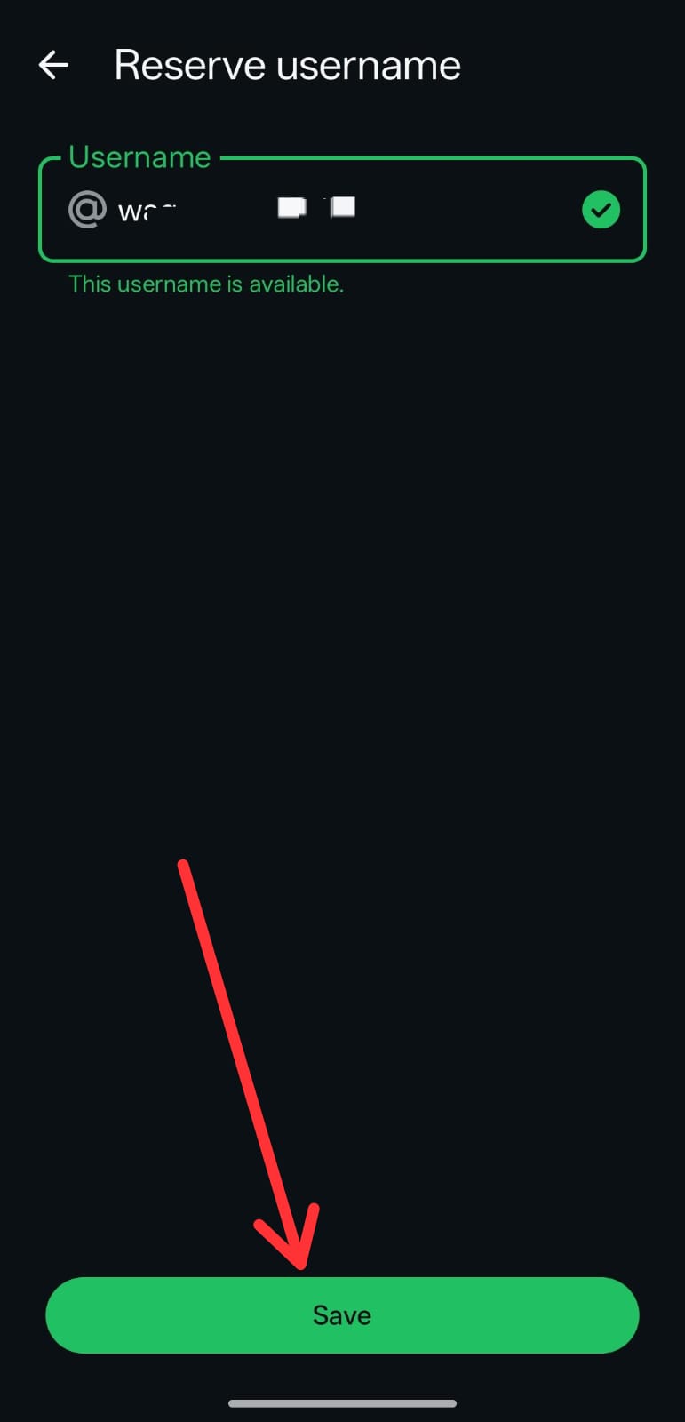 whatsapp-username-setup:tap-save